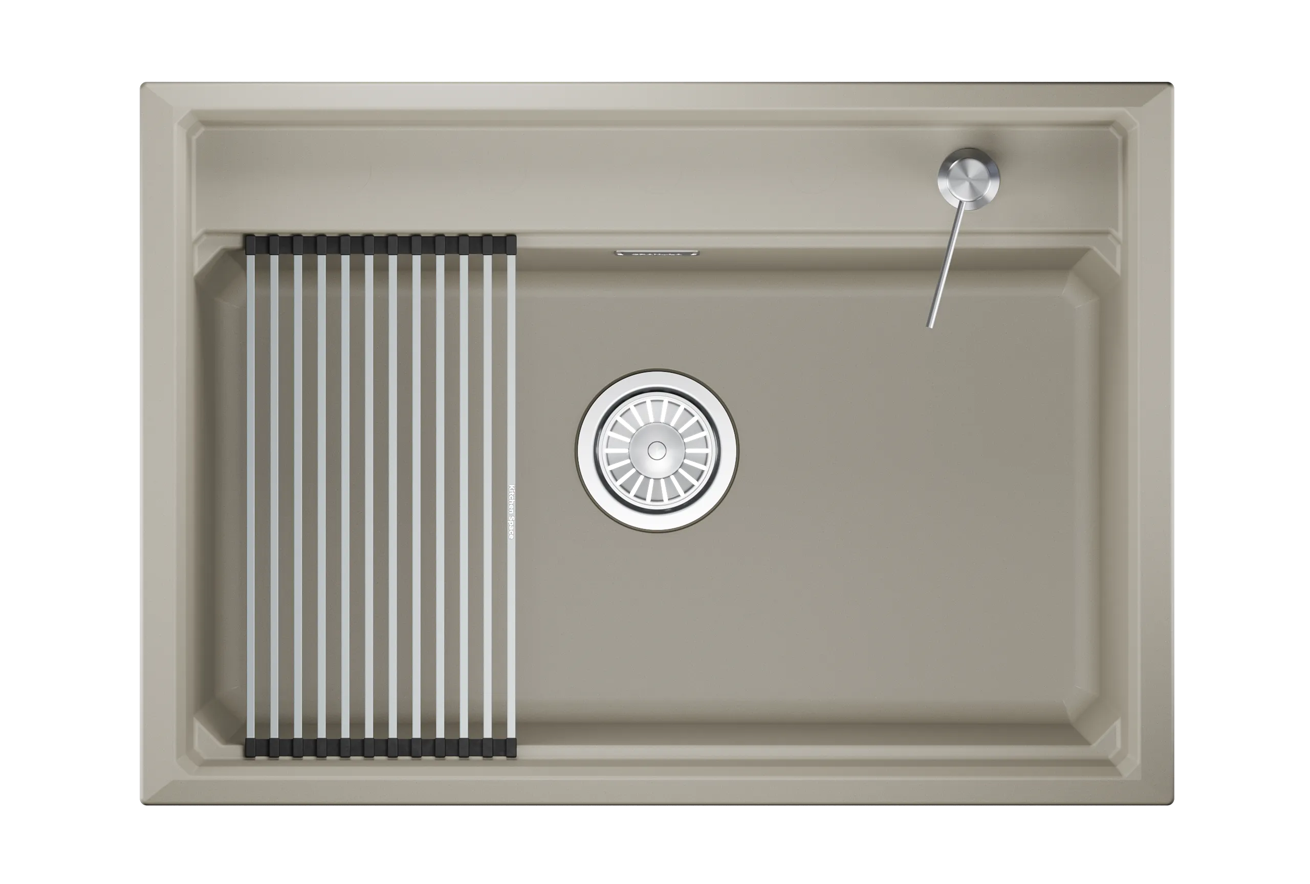 7301i,КРЕМАН, кухонная мойка, кварц KITCHEN SPACE