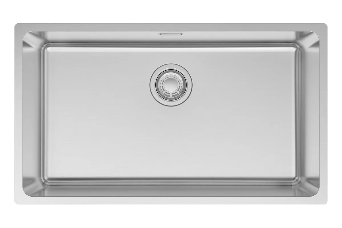 Мойка для кухни Granula 7604 нержавеющая сталь, сатин, 760х440 мм