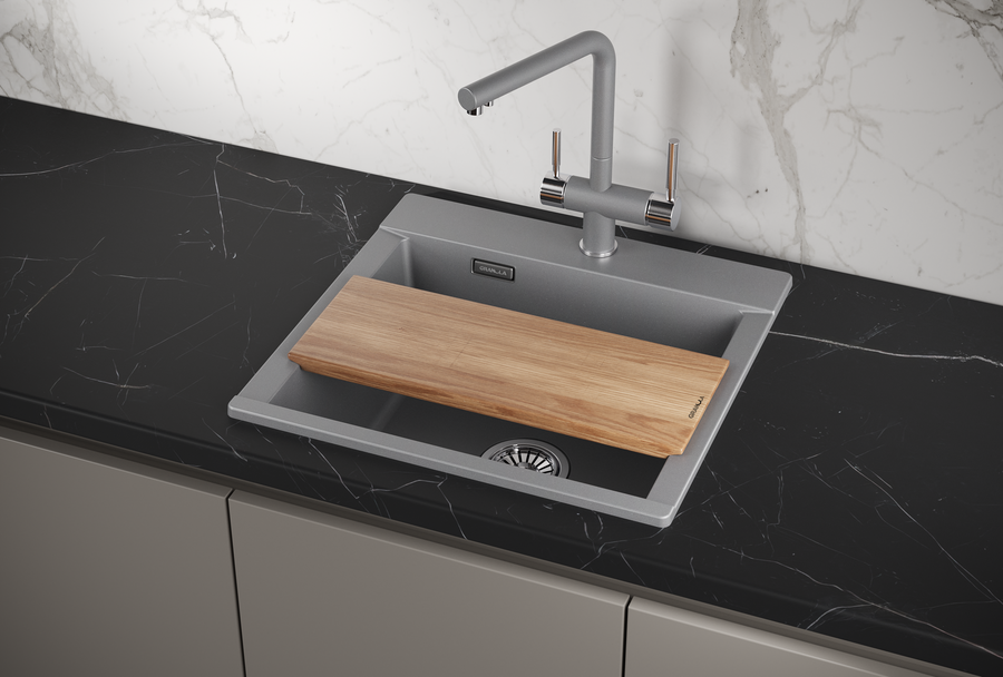 Мойка для кухни Granula Estetica 5201 алюминиум, 52х50 см, прямоугольная